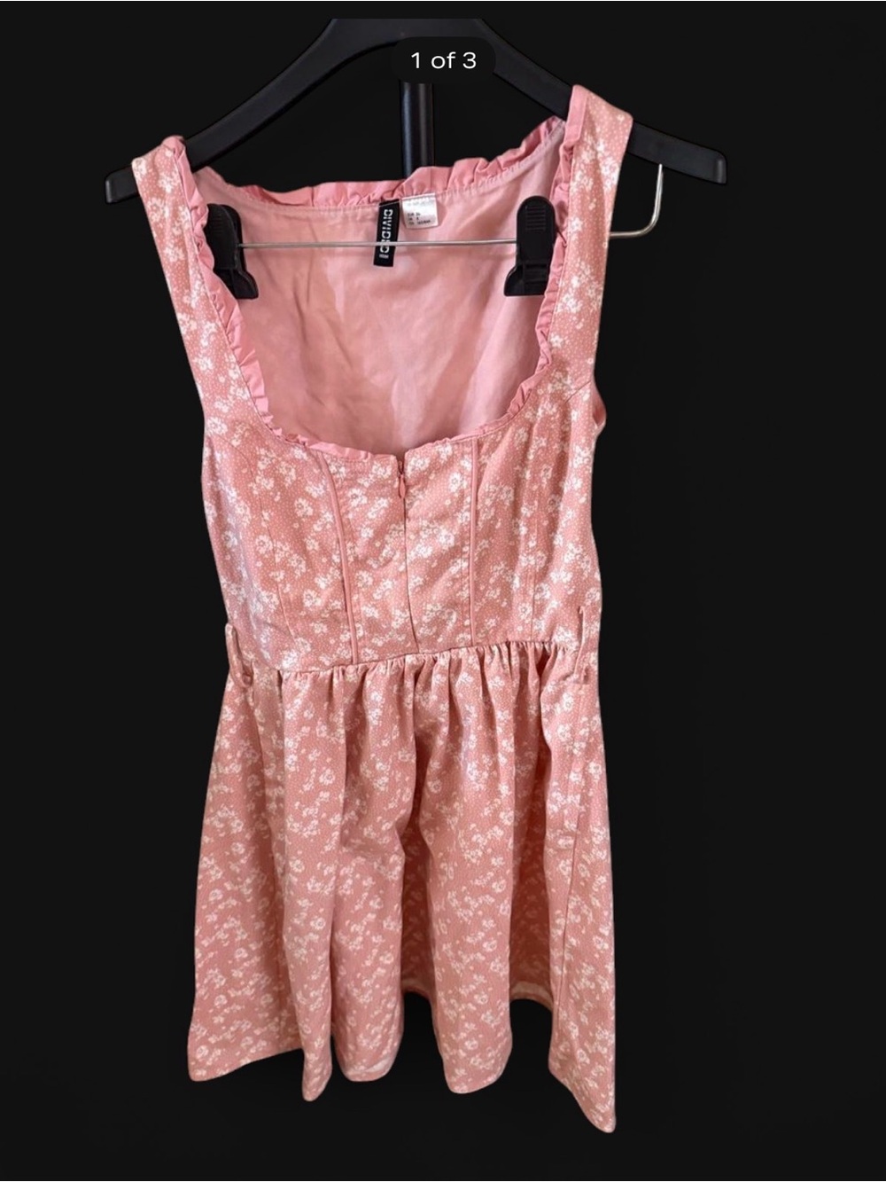 H&M Pink Sleeveless Top with Gathered Neck